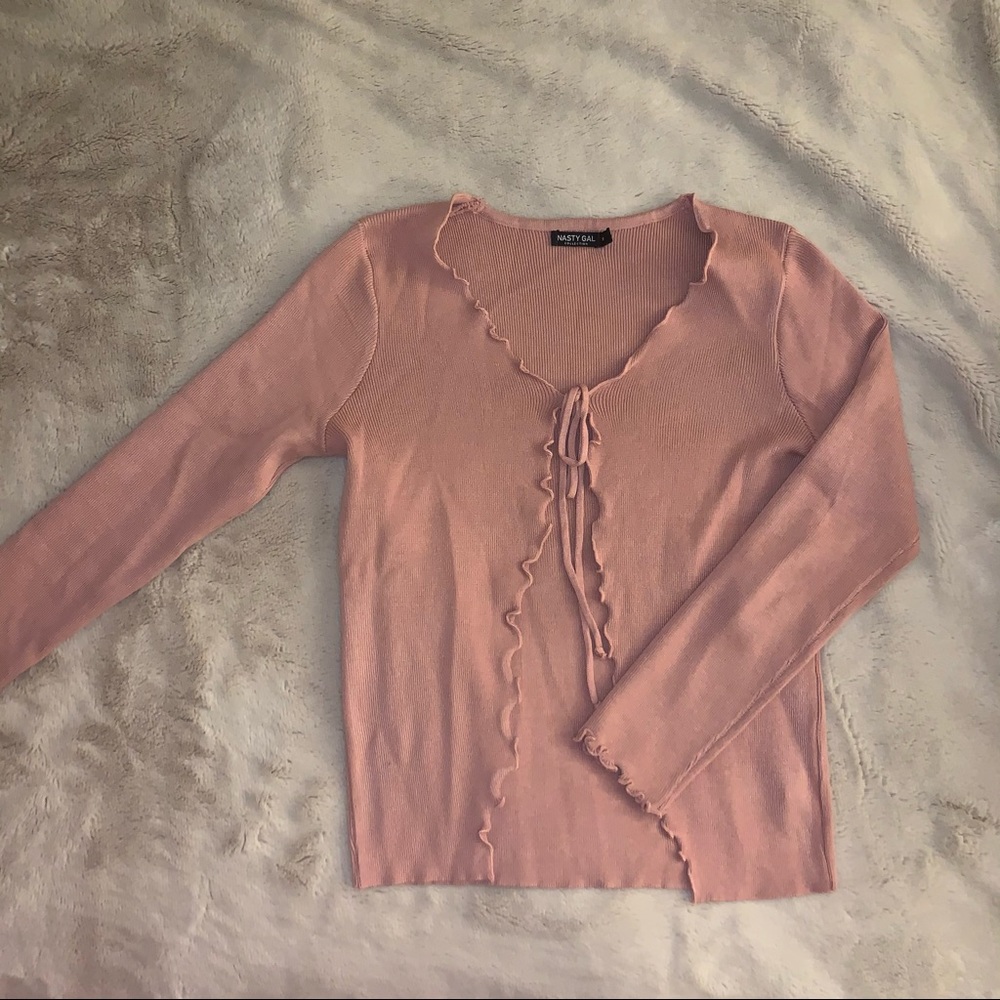 BRAND NEW tie sweater from Nasty Gal